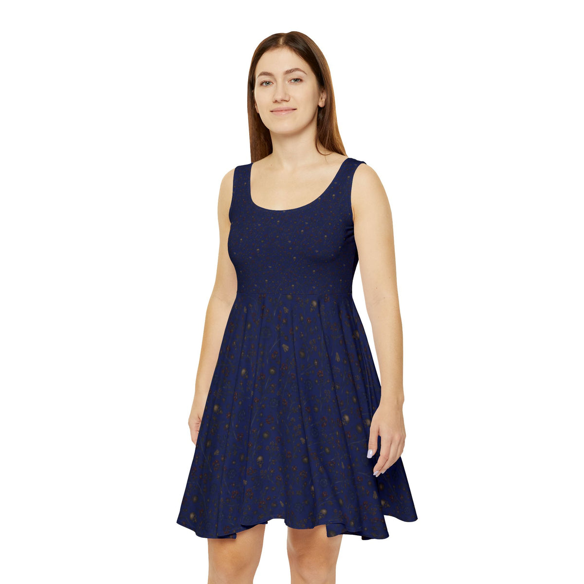 Navy Blue Women's Skater Dress