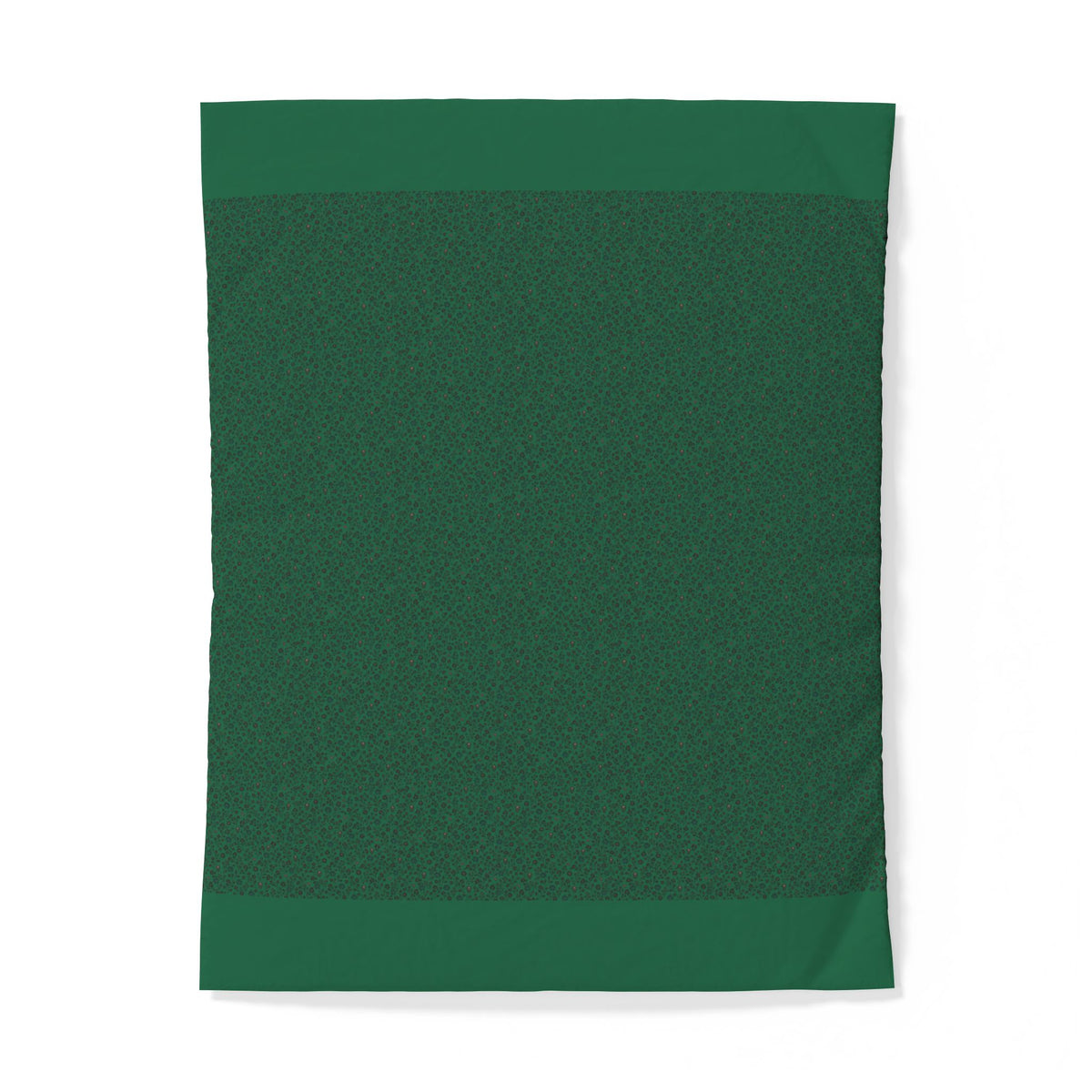 Flag Green Minimalist Cotton Duvet Cover
