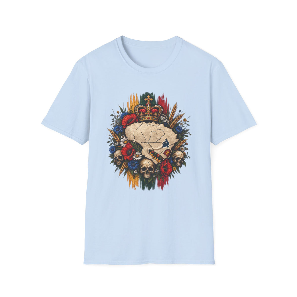Skull of Lithuania Unisex Softstyle T-Shirt