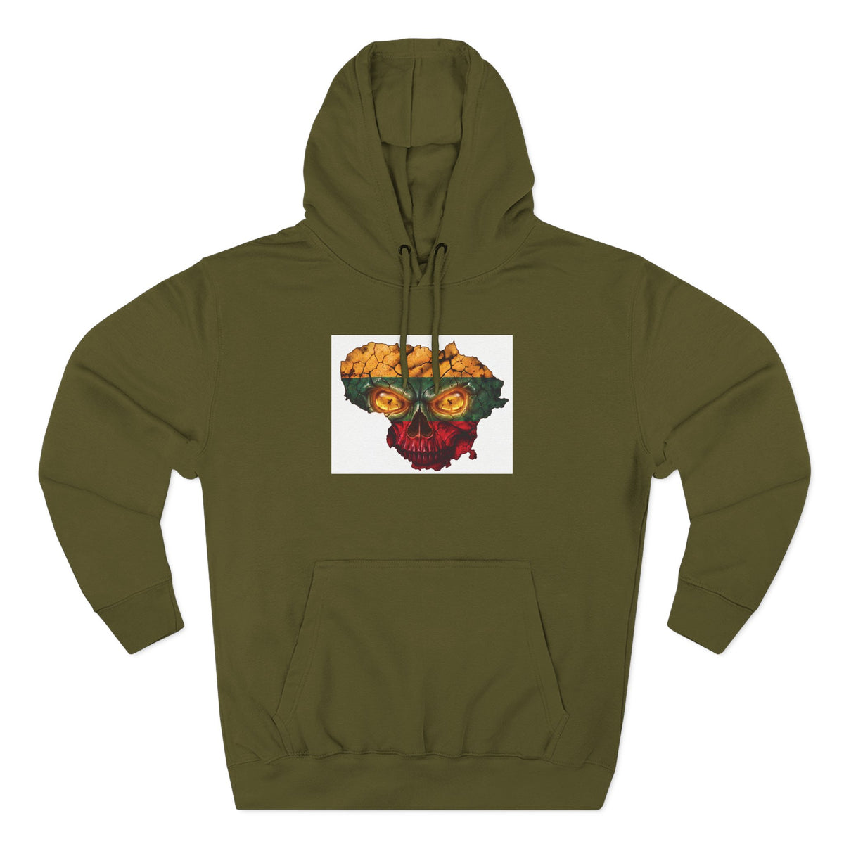 Lithuanian Skull Flag, front, The Center of it All, back