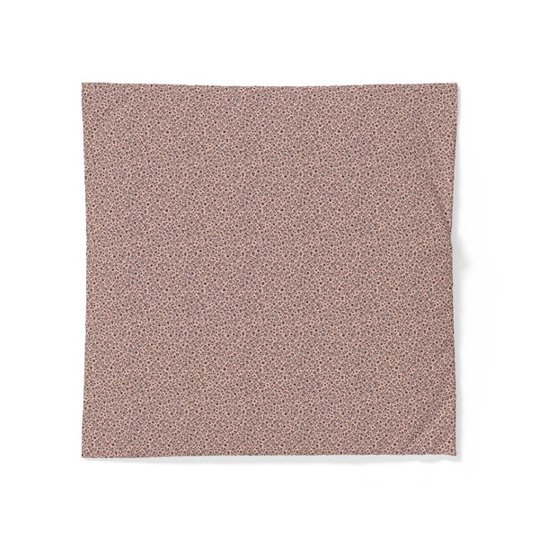 Blush Pink Floral Pattern Cotton Duvet Cover
