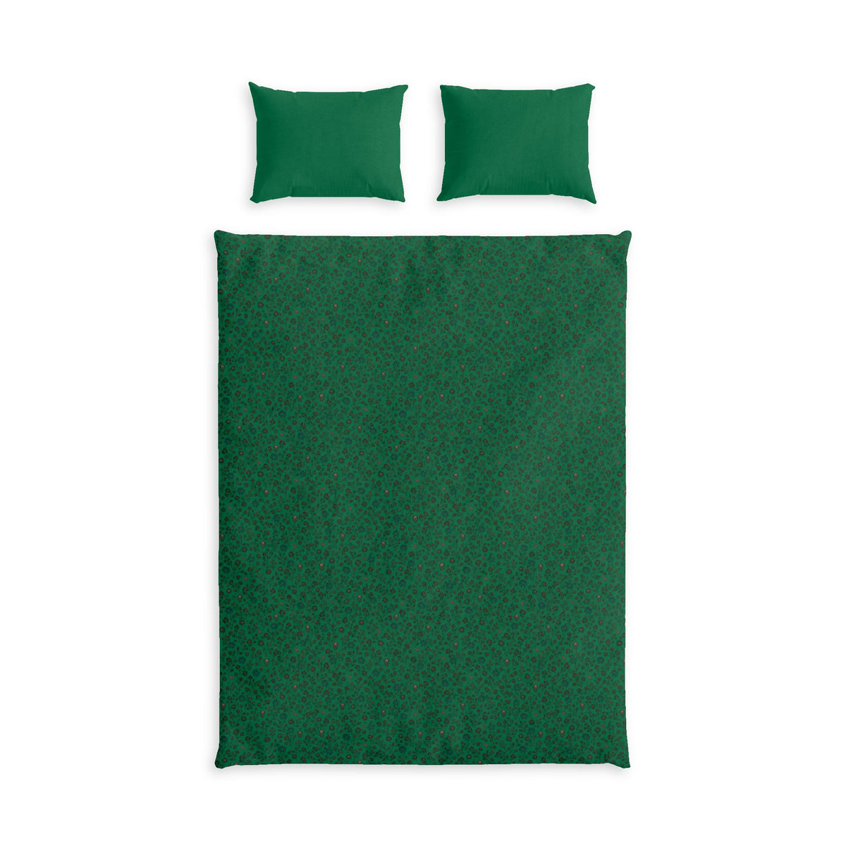 Lithuanian Flag Green Cotton Bed Set