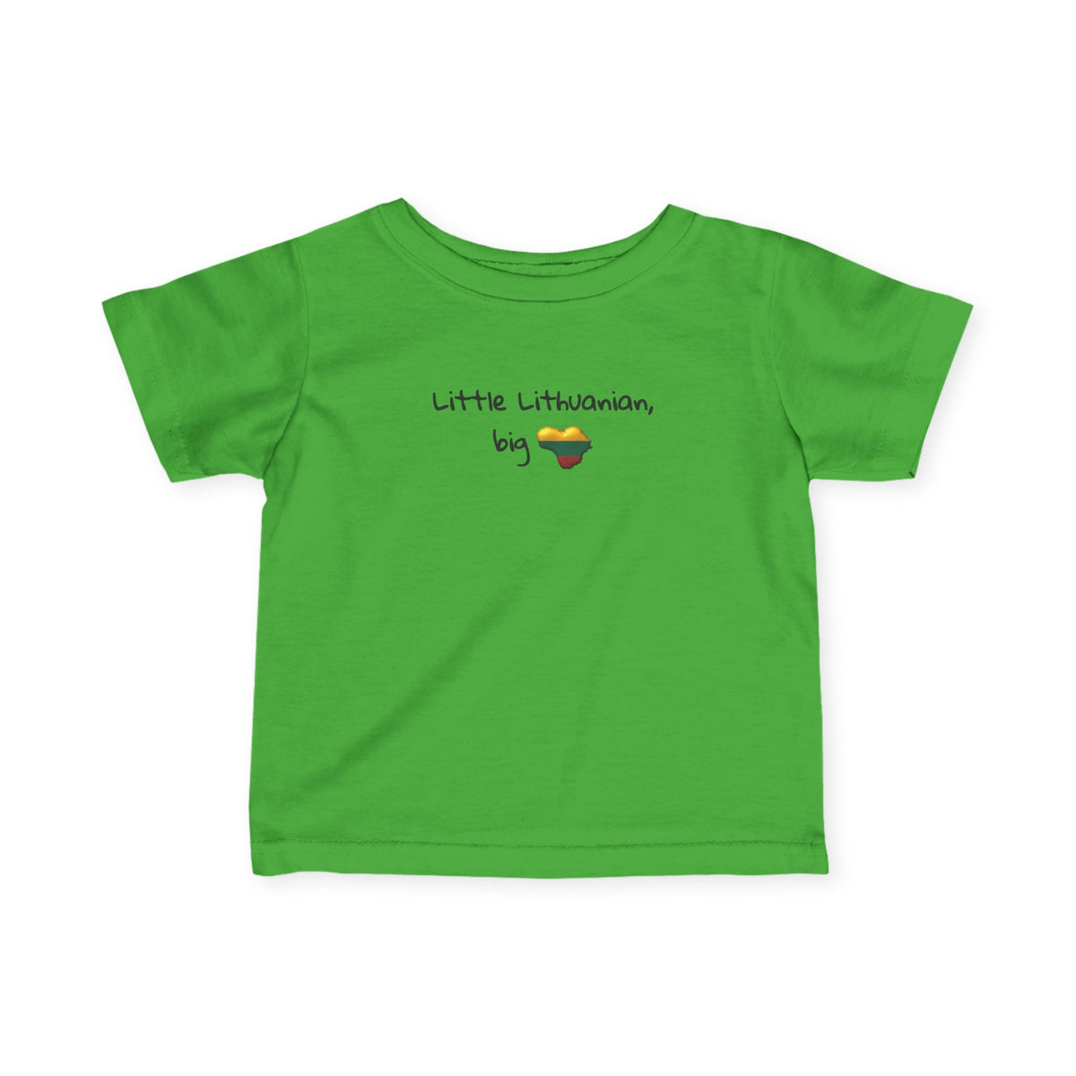 Infant Lithuanian Heart Design Fine Jersey Tee