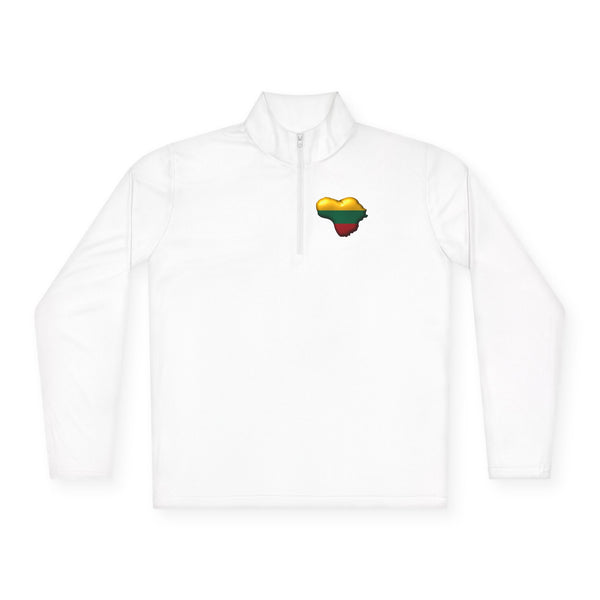 Lithuania Center of It All Quarter-Zip Pullover | Lightweight Performance Pullover