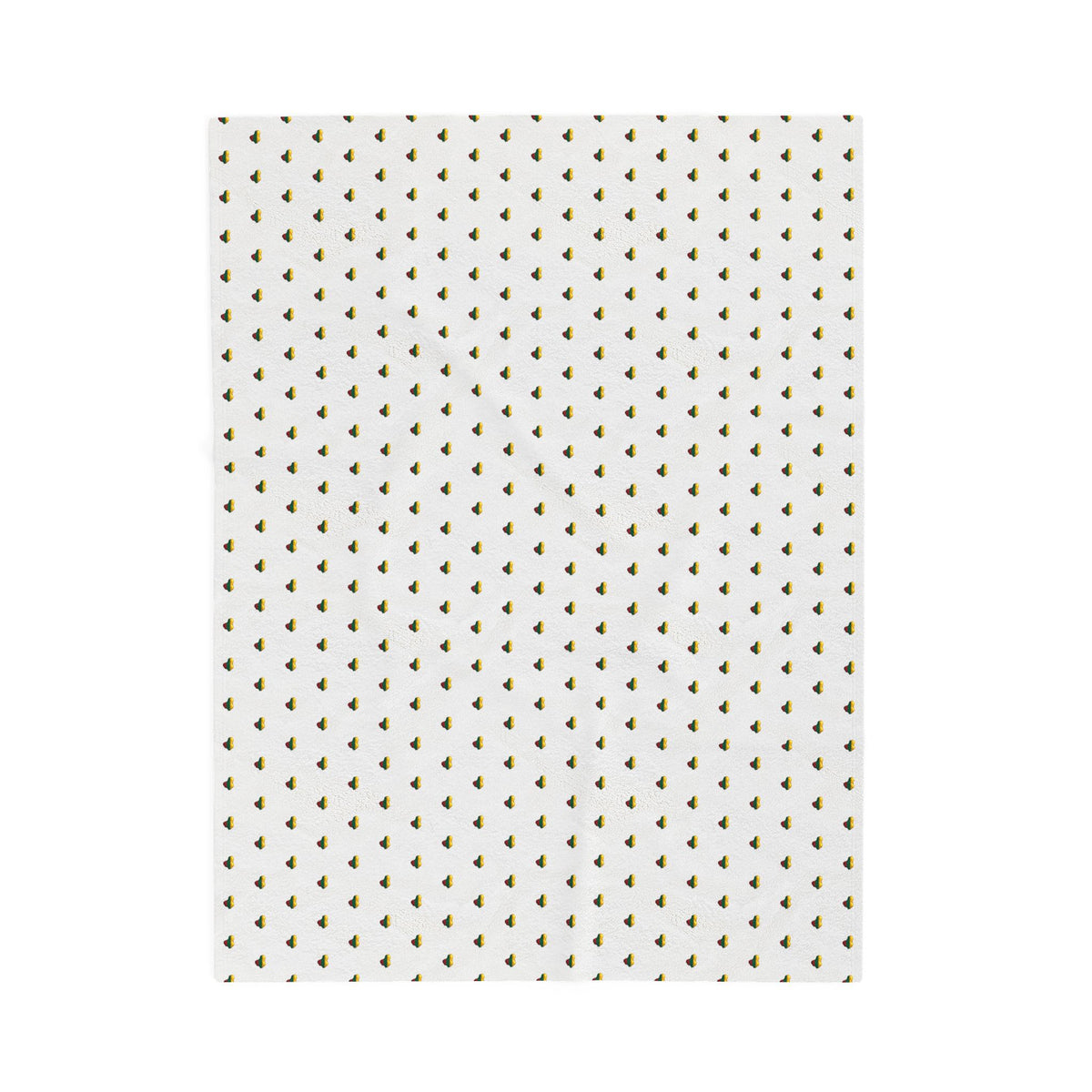 Lithuanian Heart Design Velveteen Plush Blanket