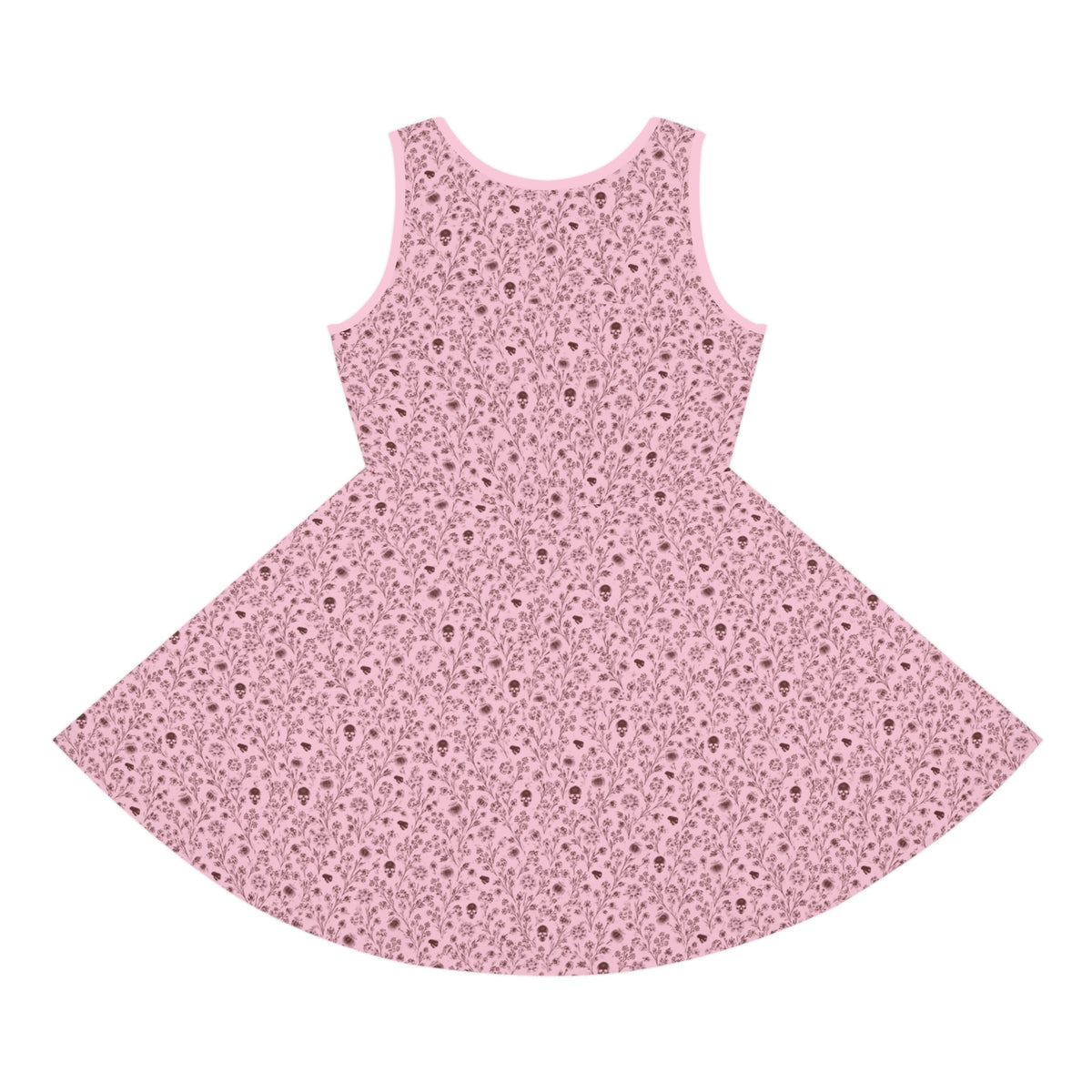 Pink Girls' Sleeveless Sundress (AOP)