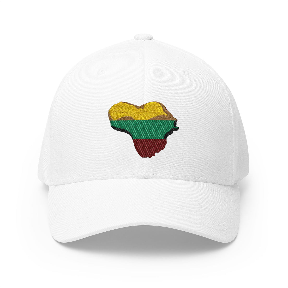 Heart of Lithuania Embroidered Fitted Cap | Closed-Back Structured Hat