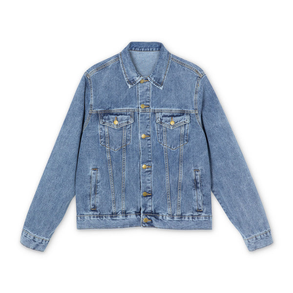 Skull of Lithuania Embroidered Denim Jacket | Light Wash Jean Jacket