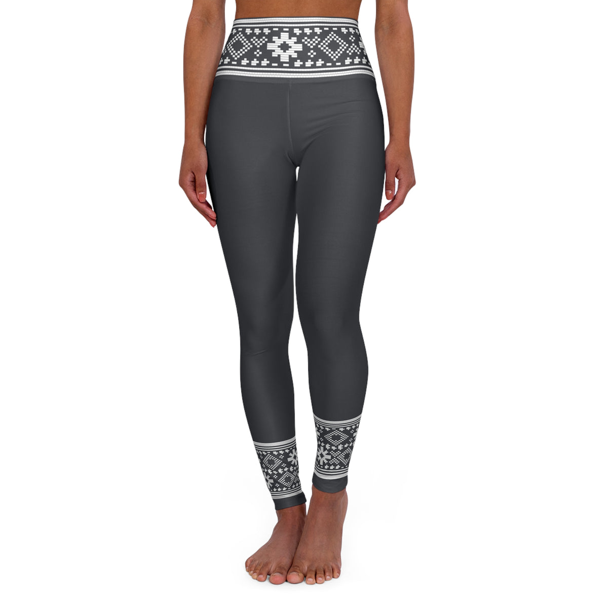 Graphite Lithuanian Inspired High Waisted Yoga Leggings