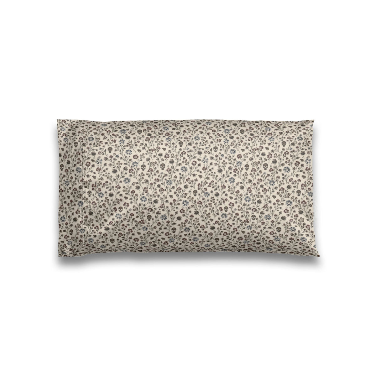 Neutral Natural Linen Print Satin Pillowcase
