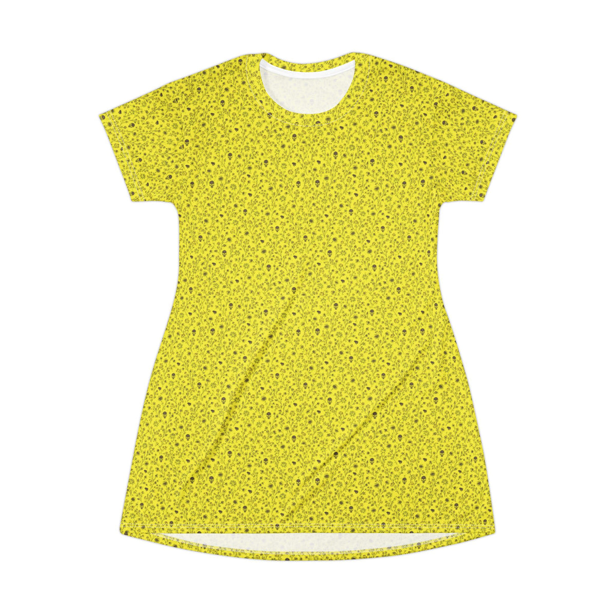 Yellow Speckled T-Shirt Dress