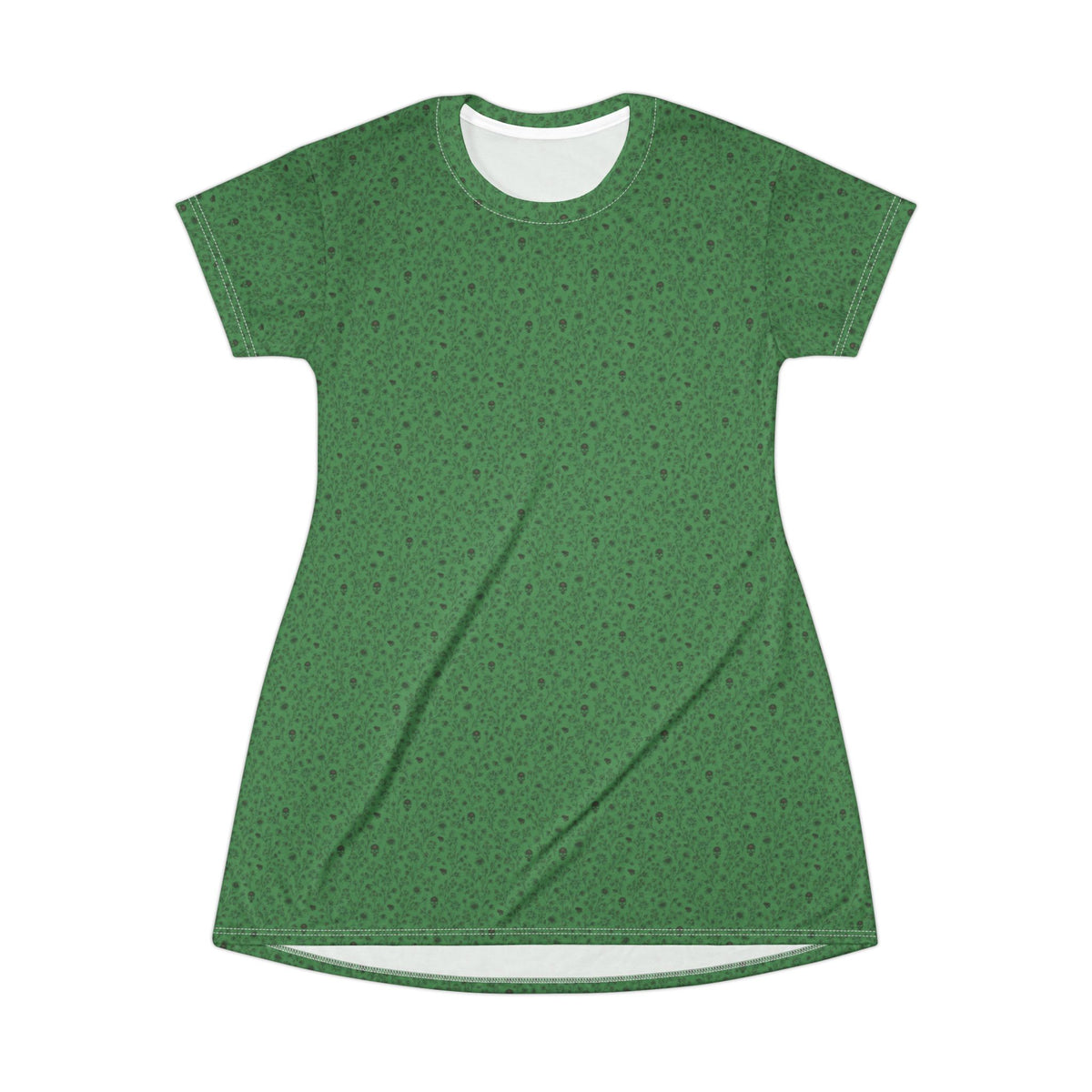 Green Speckled T-Shirt Dress
