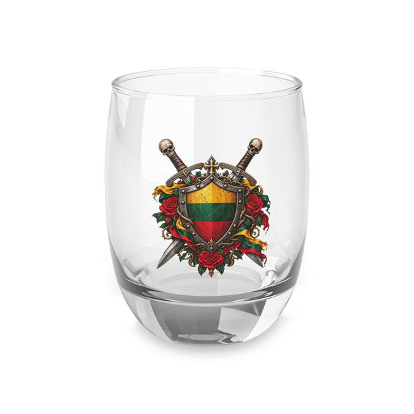 Lithuanian Crest Whiskey Glass
