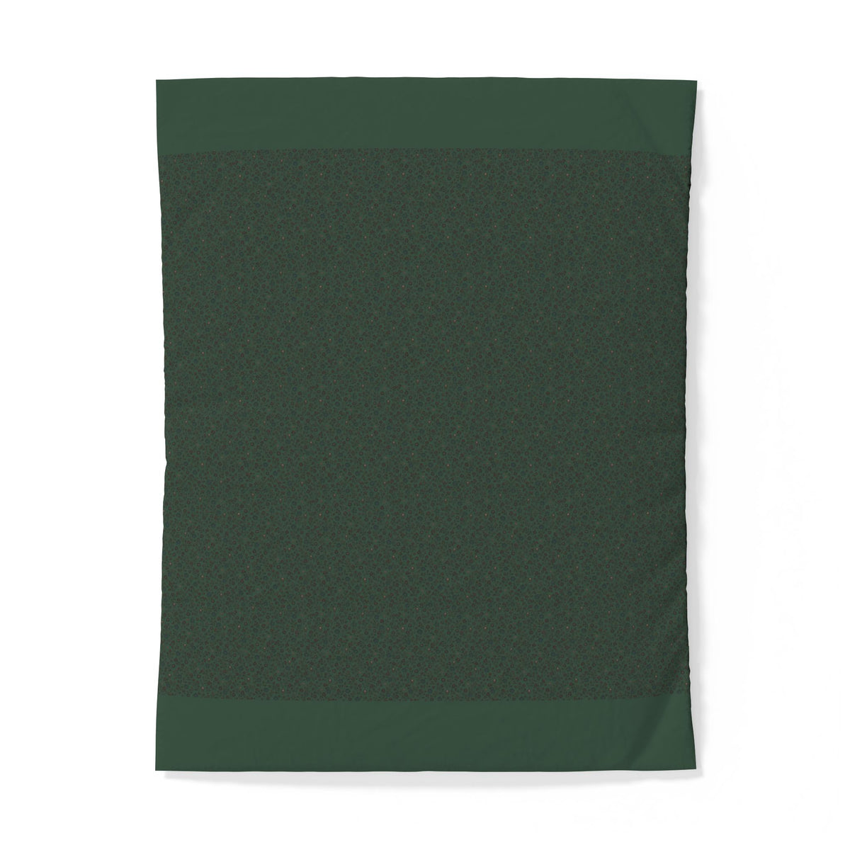 Forest Green Minimalist Cotton Duvet Cover