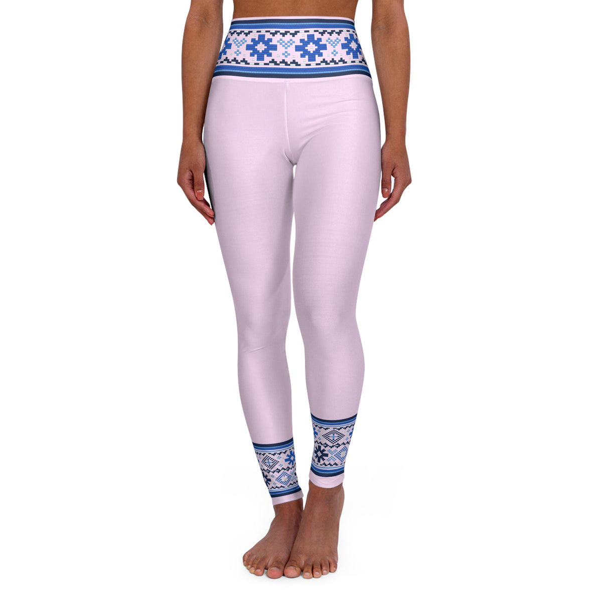 Lithuanian Inspired High Waisted Yoga Leggings (AOP)
