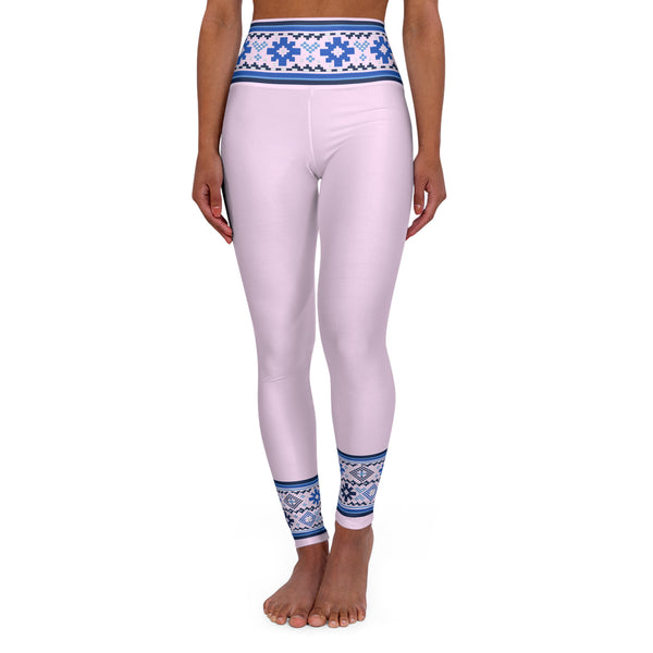 Lithuanian Inspired High Waisted Yoga Leggings (AOP)