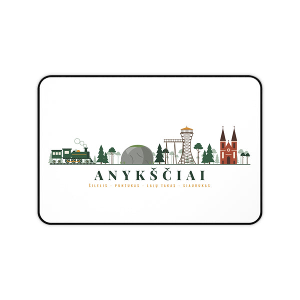 Lithuania Center of It All Desk Mat | Large Lithuania Desk Pad