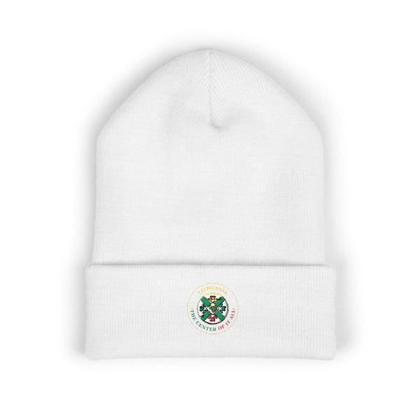 Clover Wreath Embroidery Beanie | St. Patrick's Day Cuffed Hat