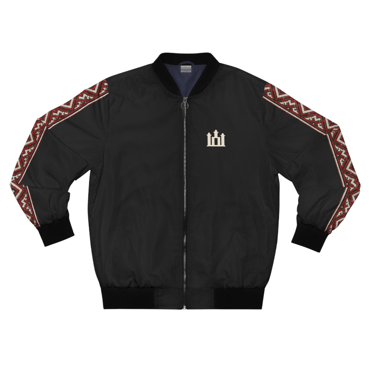 Midnight Black Men's Bomber Jacket Atgimimas