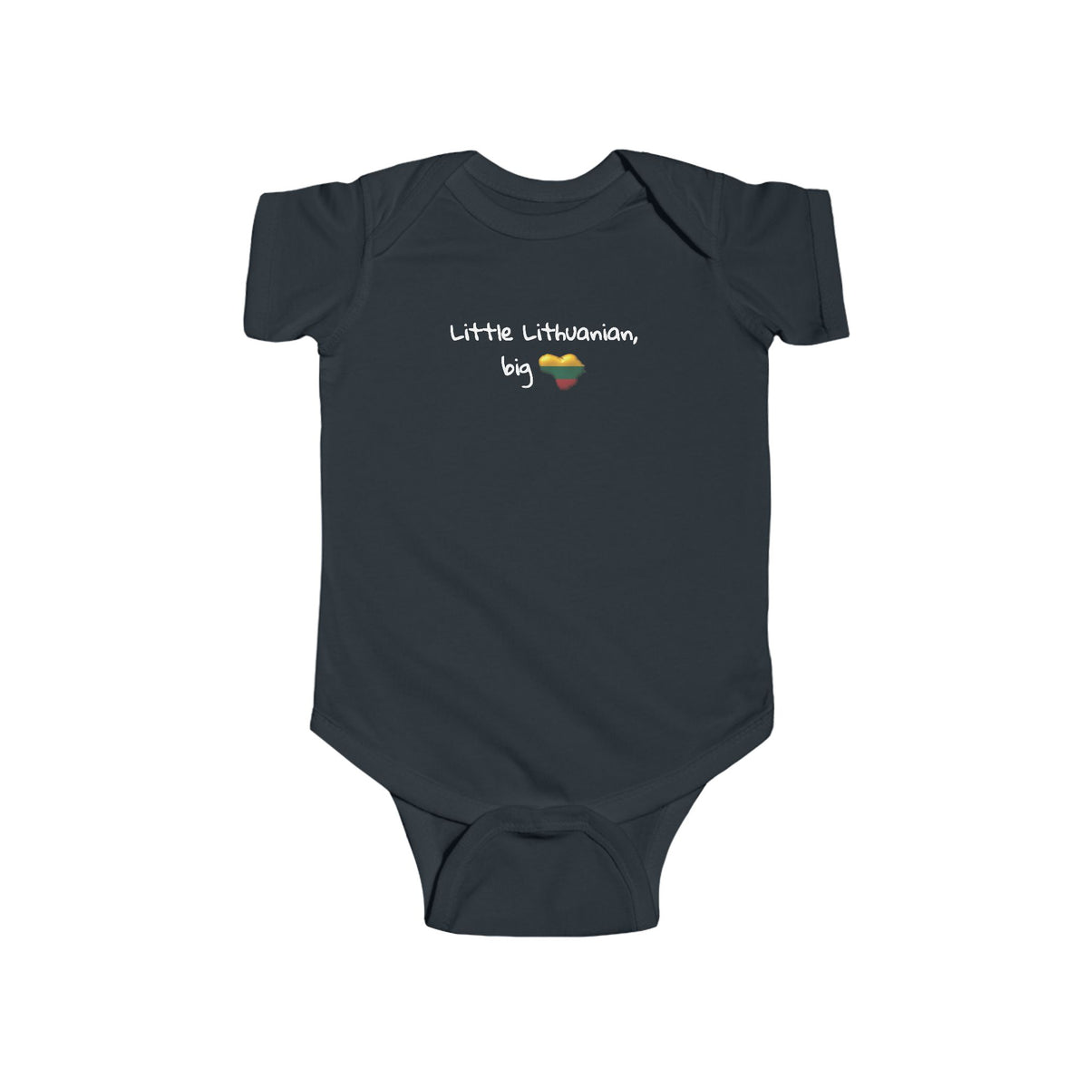 Lithuanian Heart design Infant Fine Jersey Bodysuit