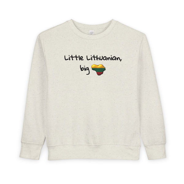 Toddler Sweatshirt Lithuanian Heart Design