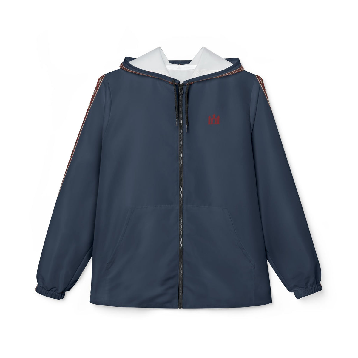 Navy Blue Windbreaker Jacket