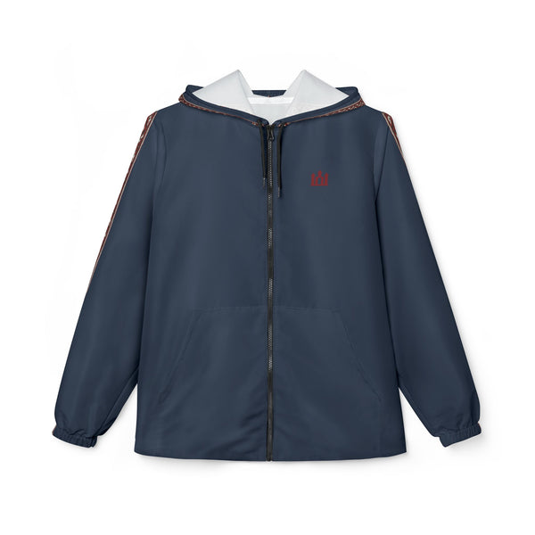 Navy Blue Windbreaker Jacket
