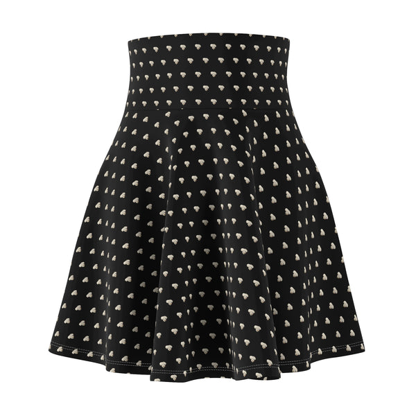 Skull of Lithuania Women's Skater Skirt, Style 2 | Lithuania Print Flared Skirt