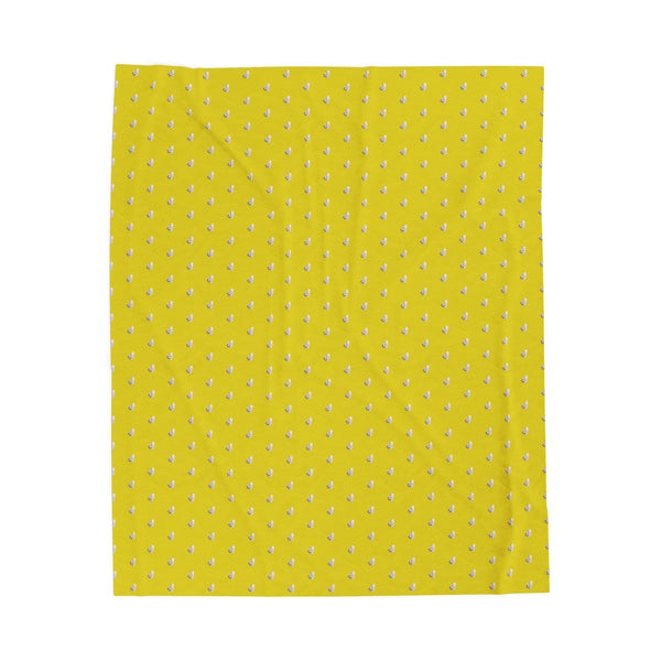 Lithuanian Skull Design Velveteen Plush Blanket