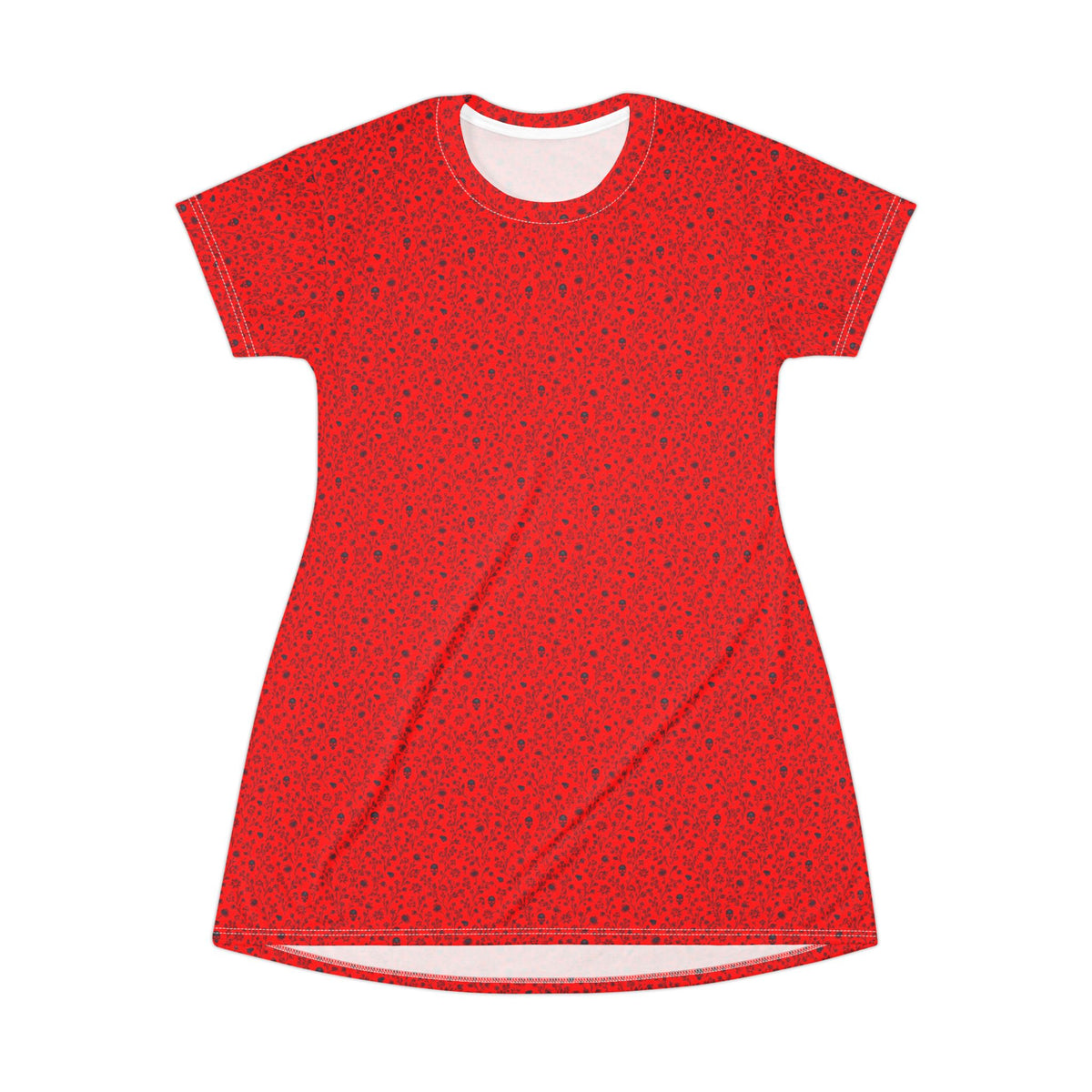 Red Speckled T-Shirt Dress