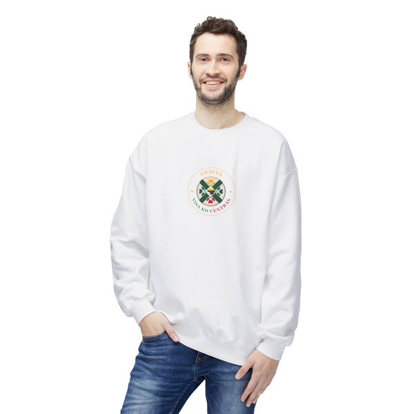Unisex Midweight Softstyle Fleece Crewneck Sweatshirt Lithuanian Center of it All Lithuanian Language