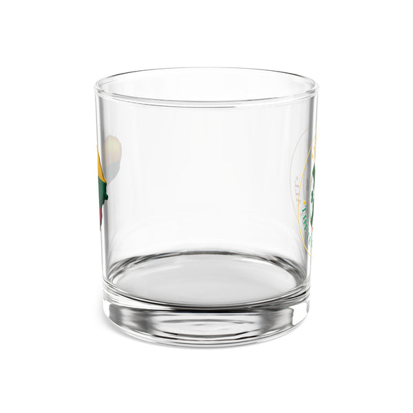 Lithuania Center of It All Rocks Glass 10 oz, Design 3 | Lithuania Whiskey & Cocktail Glass