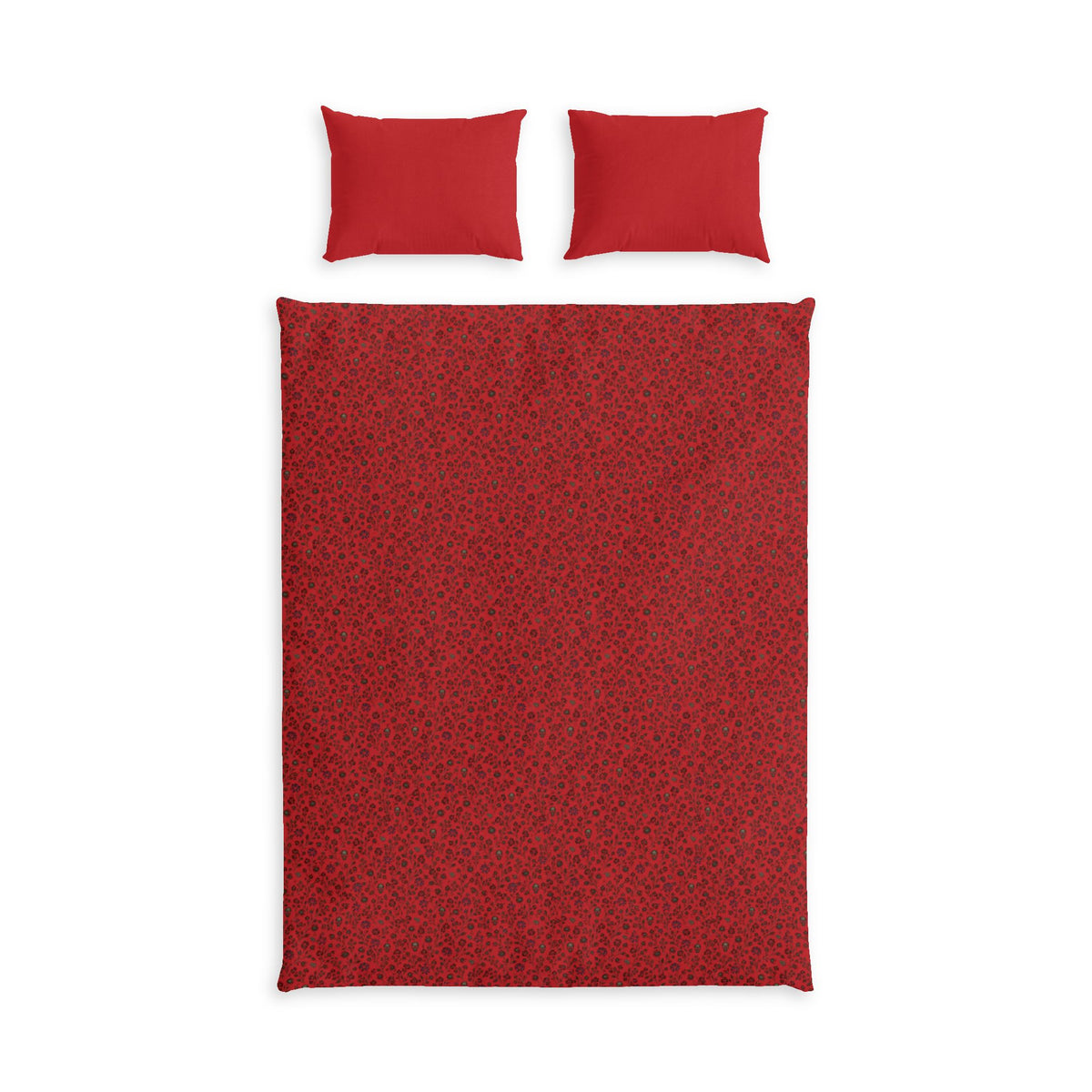 Lithuanian Flag Red Cotton Bed Set