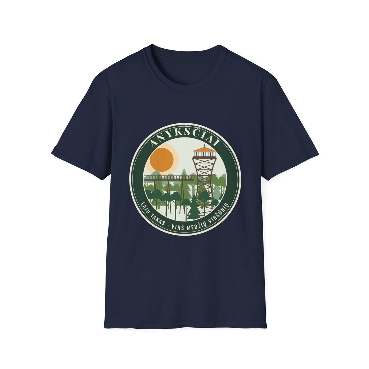 Lithuania Center of It All Unisex Softstyle T-Shirt | Classic Lithuania Tee