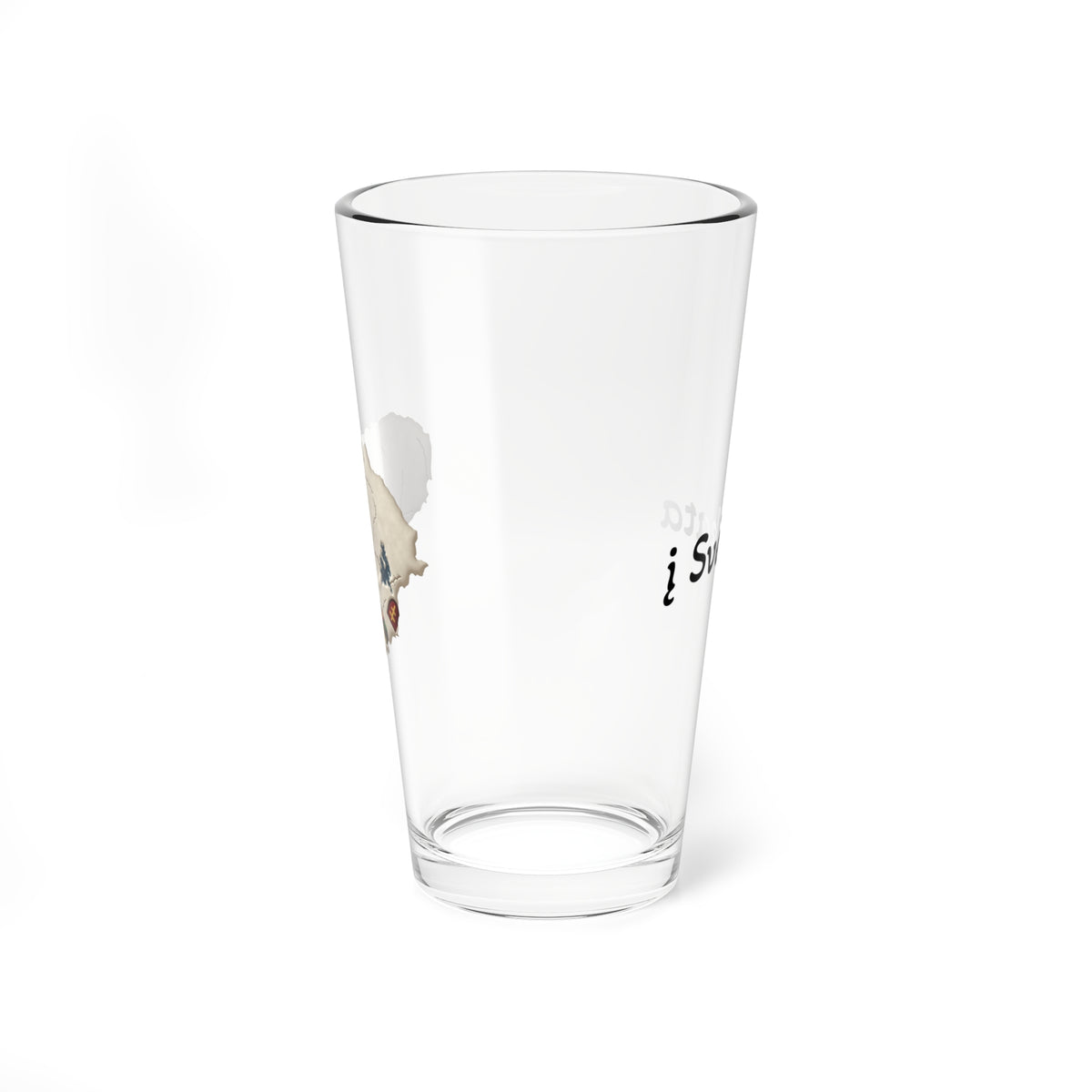Lithuania Center of It All Mixing Glass 16 oz, Design 3 | Lithuania Cocktail Shaker Glass
