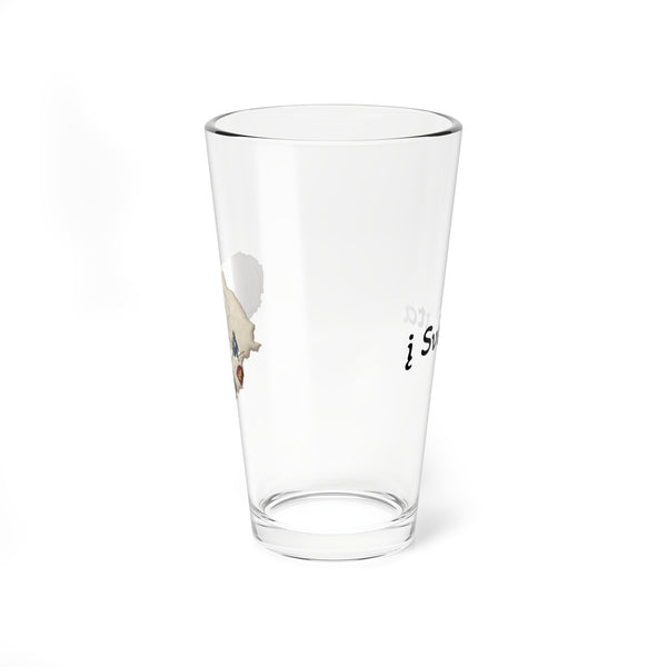 Lithuania Center of It All Mixing Glass 16 oz, Design 3 | Lithuania Cocktail Shaker Glass