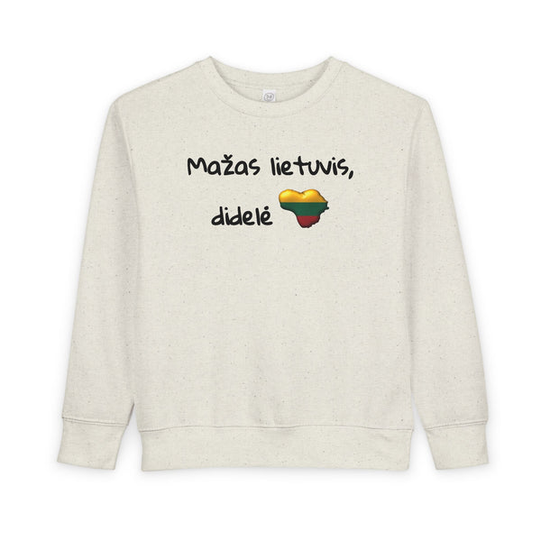 Toddler Sweatshirt Lithuanian Heart Design