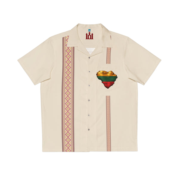 Natural Linen Men's Hawaiian Shirt