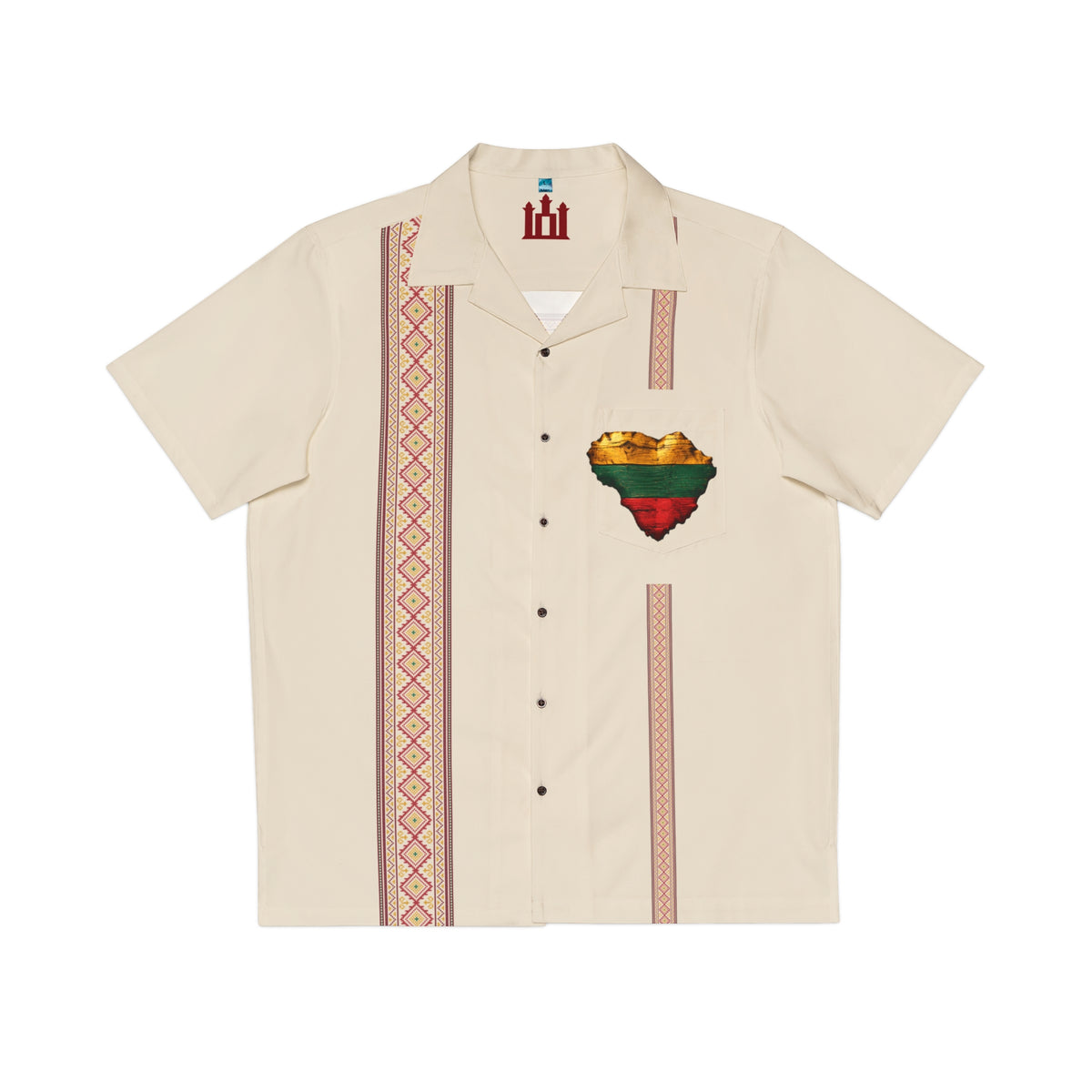 Natural Linen Men's Hawaiian Shirt