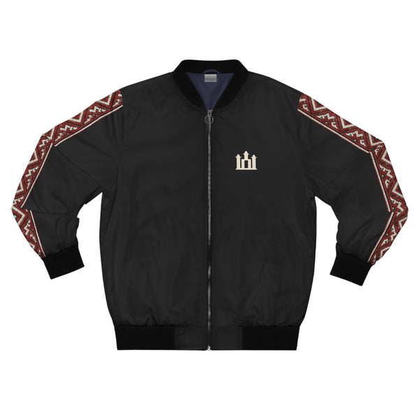 Midnight Black Men's Bomber Jacket Heritage Sport