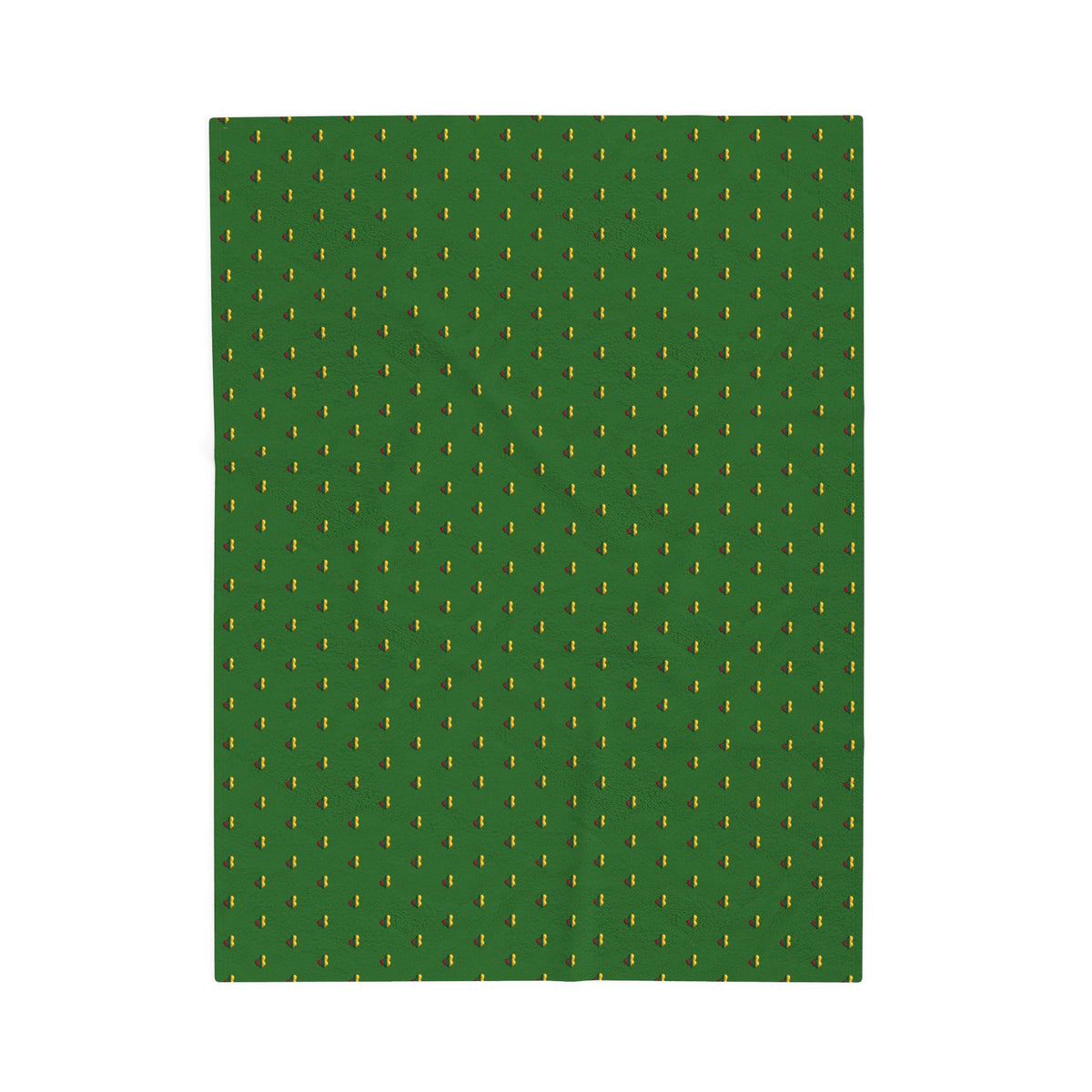 Lithuanian Heart Design Velveteen Plush Blanket