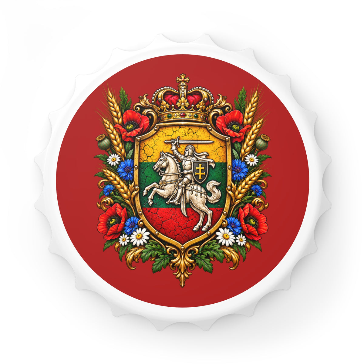 Lithuanian Royal Crest Bottle Opener