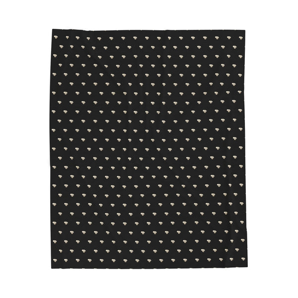 Skull of Lithuania Velveteen Plush Blanket, Design 8 | Soft Lithuania Throw
