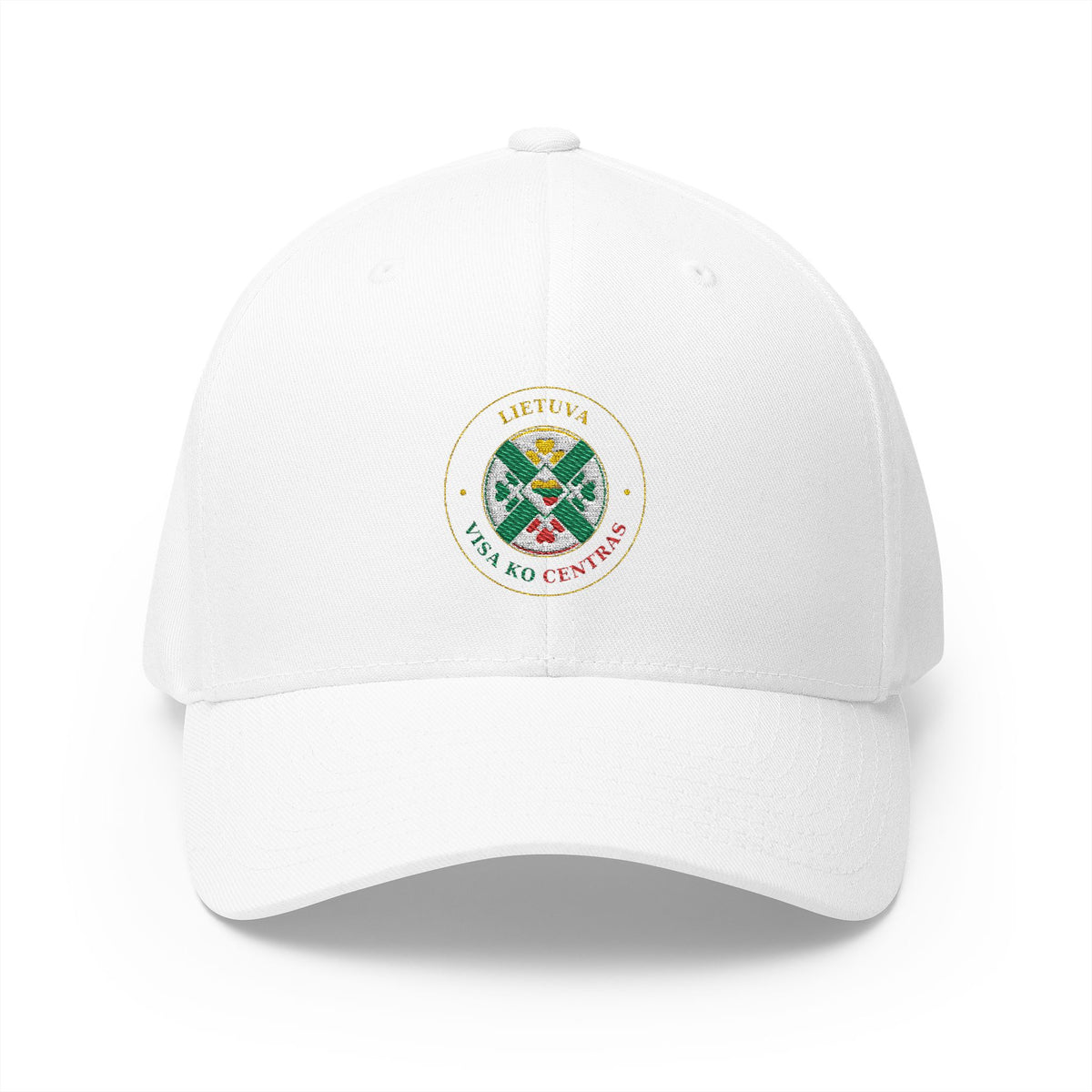 Lithuania Center of It All Embroidered Fitted Cap | Closed-Back Structured Hat