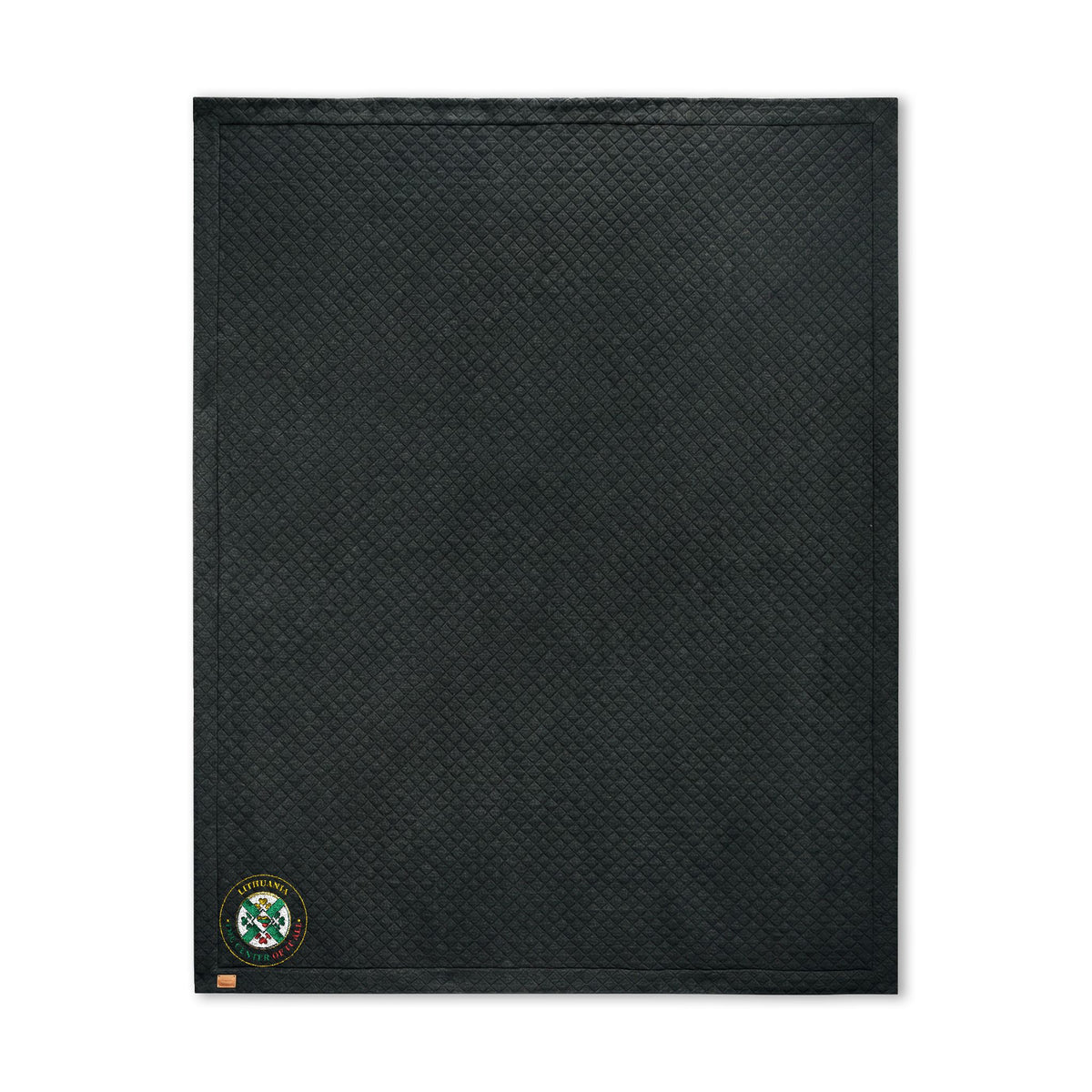 Lithuania Center of It All Embroidered Diamond Quilt Blanket, Design 3 | Lithuania Quilted Throw