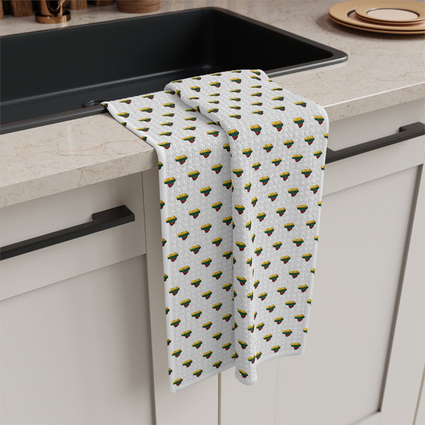 Heart of Lithuania Tea Towel | Lithuania Heart Kitchen Towel