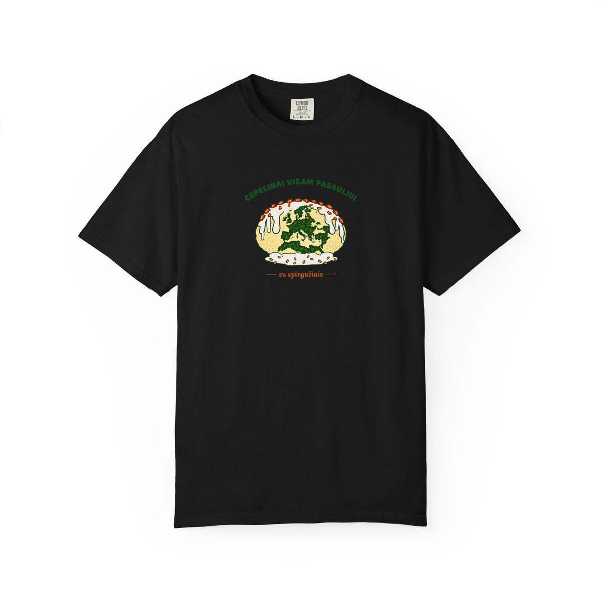 Lithuania Center of It All Garment-Dyed T-Shirt | Comfort Colors Lithuania Tee