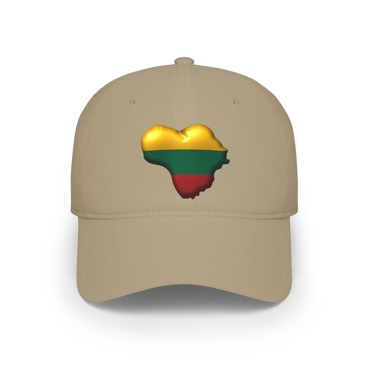 Heart of Lithuania Low-Profile Cap | Lithuanian Flag Map Baseball Cap
