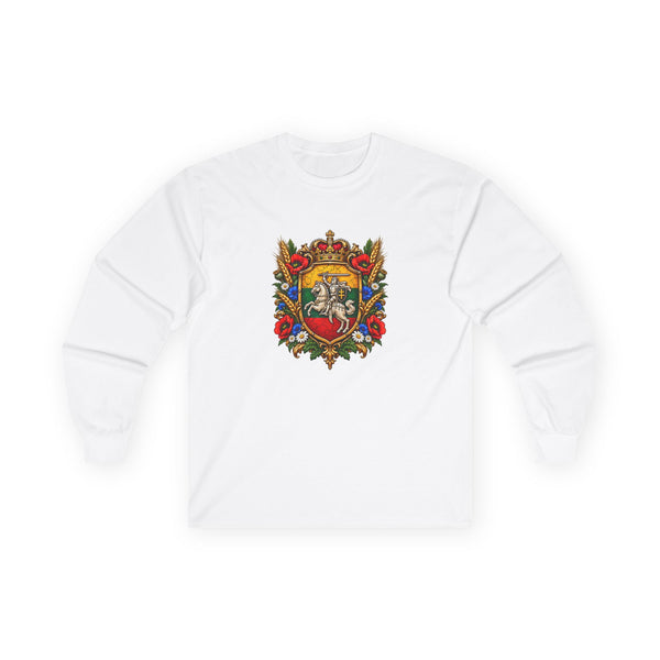 Lithuanian Royal Crest Design Unisex Ultra Cotton Long Sleeve Tee
