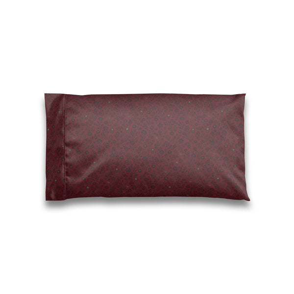 Burgundy Satin Pillowcase – Elegant Luxury Bedroom Decor